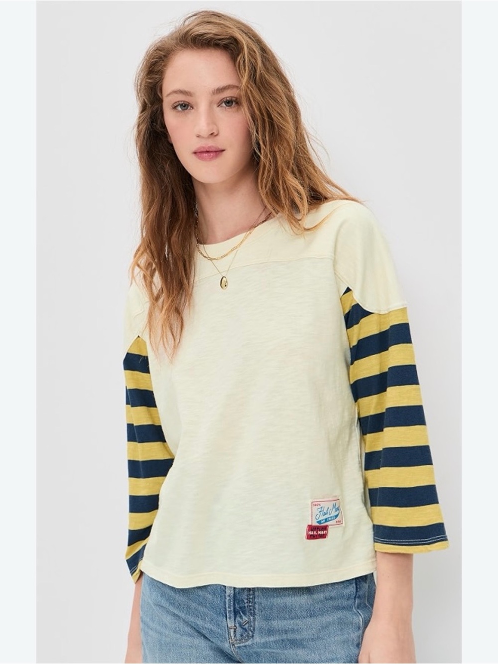 MOTHER Hail Mary The Long Sleeve Catch Tee